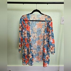 Tropical Floral Women's Swim Coverup